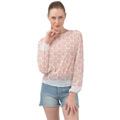 Basketball T- Shirt Basket Ball Pattern T- Shirt Banded Bottom Chiffon Top