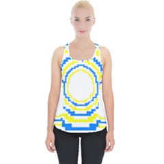 Easter Eggs T- Shirt Easter Eggs Pattern T- Shirt Piece Up Tank Top