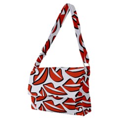 Lips 1 Full Print Messenger Bag (m)
