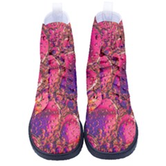 Colorful Bubbles Abstract Art High-top Canvas Sneakers