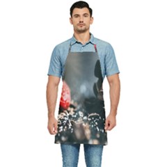 Chocolate Dark Kitchen Apron by artworkshop