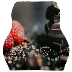 Chocolate Dark Car Seat Velour Cushion  by artworkshop
