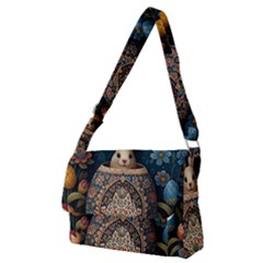 Easter Bunny Rabbit Flowers Easter Happy Easter Full Print Messenger Bag (m)