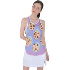 Cookies Chocolate Chips Chocolate Cookies Sweets Racer Back Mesh Tank Top