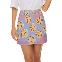 Cookies Chocolate Chips Chocolate Cookies Sweets Mini Front Wrap Skirt