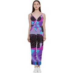 Cookies Chocolate Cookies Sweets Snacks Baked Goods V-neck Spaghetti Strap Tie Front Jumpsuit