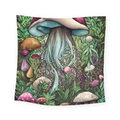 Craft Mushroom Square Tapestry (small) by GardenOfOphir