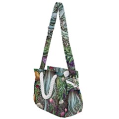 Craft Mushroom Rope Handles Shoulder Strap Bag