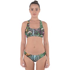 Craft Mushroom Cross Back Hipster Bikini Set by GardenOfOphir