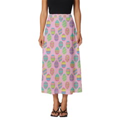 Egg Easter Eggs Pastel Digital Art Classic Midi Chiffon Skirt