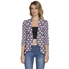 Pattern 282 Women s 3/4 Sleeve Ruffle Edge Open Front Jacket