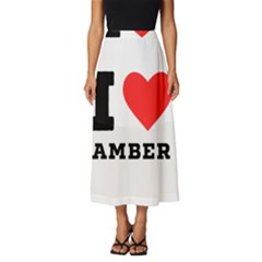 I Love Amber Classic Midi Chiffon Skirt