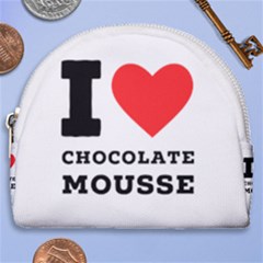 I Love Chocolate Mousse Horseshoe Style Canvas Pouch