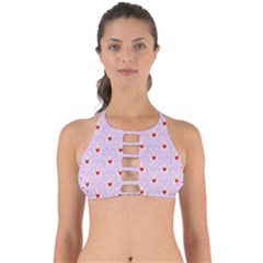 Easter Easter Bunny Hearts Seamless Tile Cute Perfectly Cut Out Bikini Top