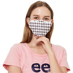 Mixed Abstract Colors Pattern Fitted Cloth Face Mask (adult)