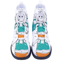 Baby-cute-child-birth-happy High-top Canvas Sneakers
