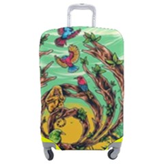 Monkey Tiger Bird Parrot Forest Jungle Style Luggage Cover (medium) by Grandong