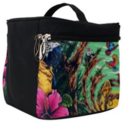 Monkey Tiger Bird Parrot Forest Jungle Style Make Up Travel Bag (big)