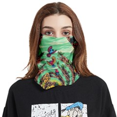 Monkey Tiger Bird Parrot Forest Jungle Style Face Covering Bandana (two Sides)