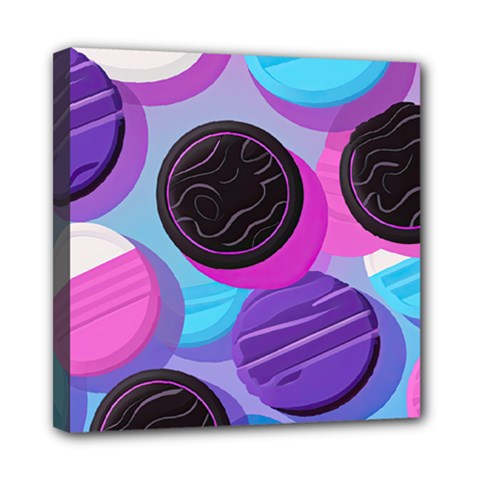 Cookies Chocolate Cookies Sweets Snacks Baked Goods Mini Canvas 8  X 8  (stretched)