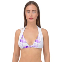 Epilepsy Awareness T- Shirt Epilepsy Awareness Sunflower God Give The Hardest Battles T- Shirt Double Strap Halter Bikini Top