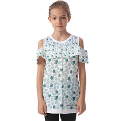 Art T- Shirt Pastel Blue Bunnies And Sky Blue Carrots On Cotton Candy Pink Easter Pattern T- Shirt Fold Over Open Sleeve Top