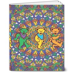 Grateful Dead Pattern 8  X 10  Softcover Notebook