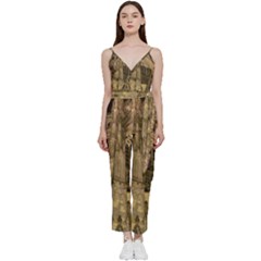 Cologne-church-evening-showplace V-neck Camisole Jumpsuit