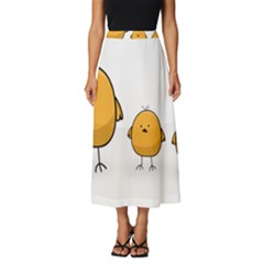 Chick Easter Cute Fun Spring Classic Midi Chiffon Skirt