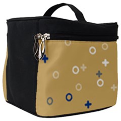 Cross Circles White Circles Make Up Travel Bag (big)