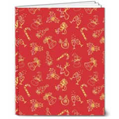 Holy Night - Christmas Symbols  8  X 10  Softcover Notebook