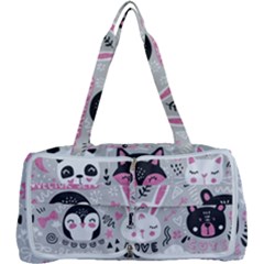 Big Set With Cute Cartoon Animals Bear Panda Bunny Penguin Cat Fox Multi Function Bag