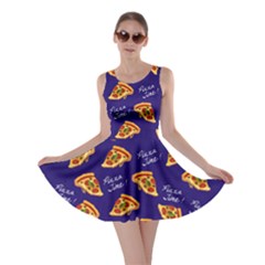 Navy Pizza Skater Dress by CoolDesigns