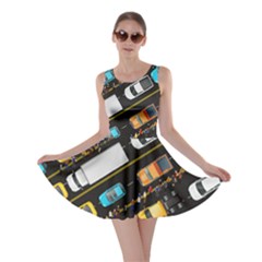 Dark Dim Gray Traffic Jam Skater Dress by CoolDesigns