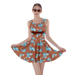 Japan Fish Brown Skater Dress by CoolDesigns