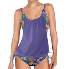 Violet Hawaii Floral Purple Floral Tankini Set by CoolDesigns