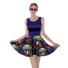 Santa Coming Pink Socks Skater Dress by CoolDesigns