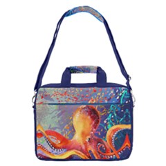 Purple And Orange Sea Animals Octopus Stylish 16  Shoulder Laptop by CoolDesigns