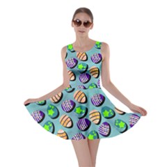 Easter Eggs Turquoise Skater Dress by CoolDesigns