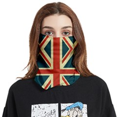 Uk Flag Rusty Yellow Red Vintage Face Covering Bandana (two Sides) by CoolDesigns