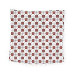 Retro Traditional Vintage Geometric Flooring Red Square Tapestry (small) by DimSum