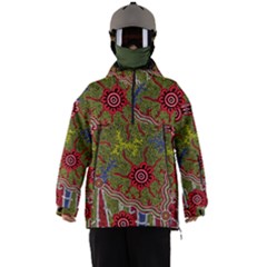 Authentic Aboriginal Art - Connections Men s Ski And Snowboard Jacket