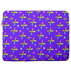 Abstract Background Cross Hashtag 17  Vertical Laptop Sleeve Case With Pocket