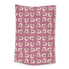 Whimsy Chickens Pattern Small Tapestry