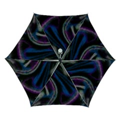 Multicolored Abstract Dynamic Shapes Print Automatic Folding Umbrella With Case (small)