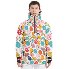 Easter Eggs Pattern, Easter Men s Pullover Zip Ski And Snowboard Waterproof Breathable Jacket