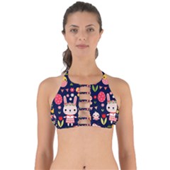 Bunny - Easter Pattern Perfectly Cut Out Bikini Top