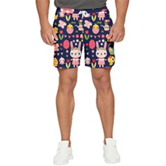 Bunny - Easter Pattern Men s Runner Shorts