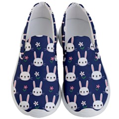 Cute Bunny Pattern, Easter, Koteto Men s Lightweight Slip Ons