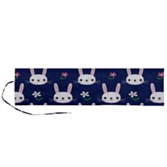Cute Bunny Pattern, Easter, Koteto Roll Up Canvas Pencil Holder (l)